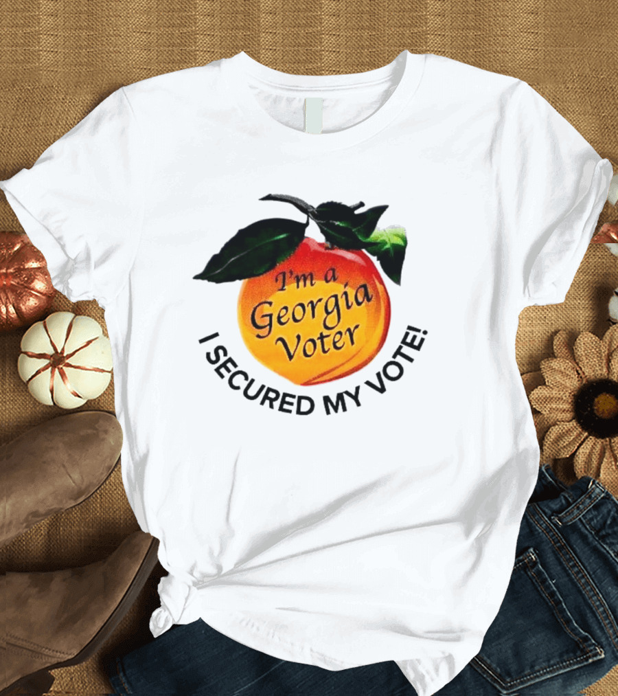 I'm A Georgia Voter I Secured My Vote College Park Georgia November 5 2024 Peach Badge T-Shirt