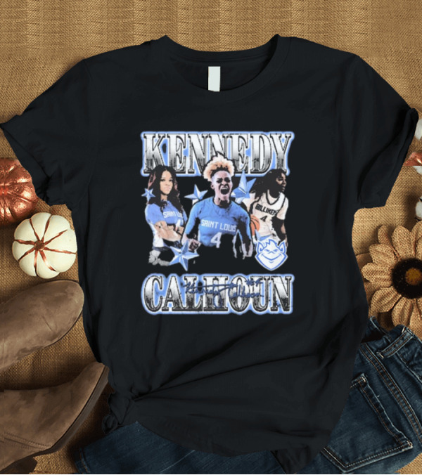 T-Shirt: Kennedy Calhoun Saint Louis Billikens 4 Blue Jersey 90s T-Shirt Kennedy Calhoun Saint Louis Billikens 4 Blue Jersey 90s T-Shirt