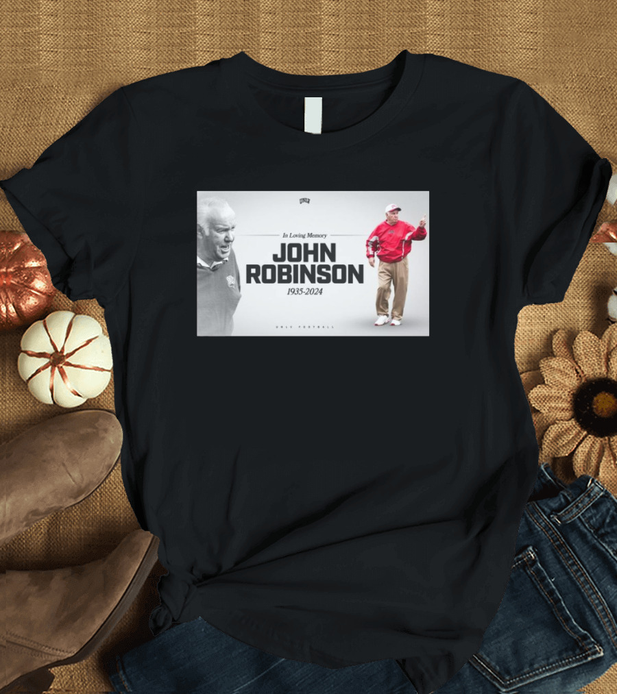 In Loving Memory John Robinson 1935-2024 UNLV Football Legendary Coach T-Shirt