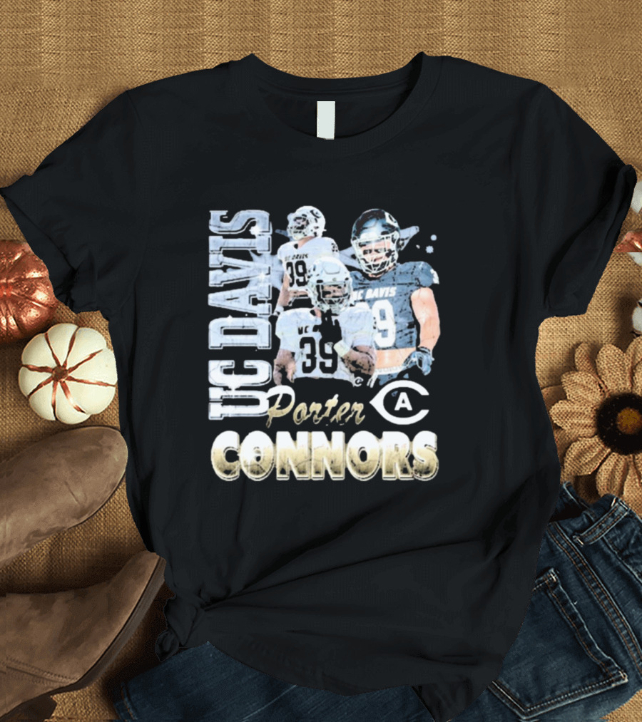 UC Davis Aggies Porter Connors 39 Football 90s T-Shirt