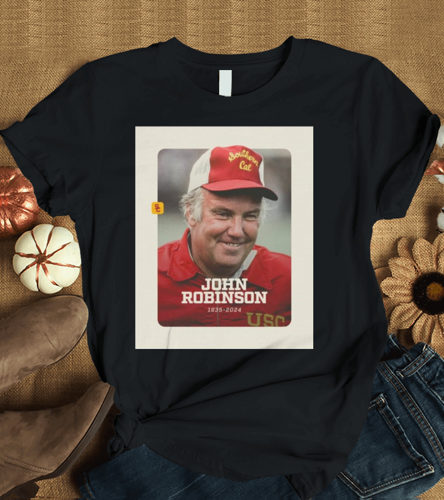USC Football Coach John Robinson 1935-2024 Southern Cal T-Shirt