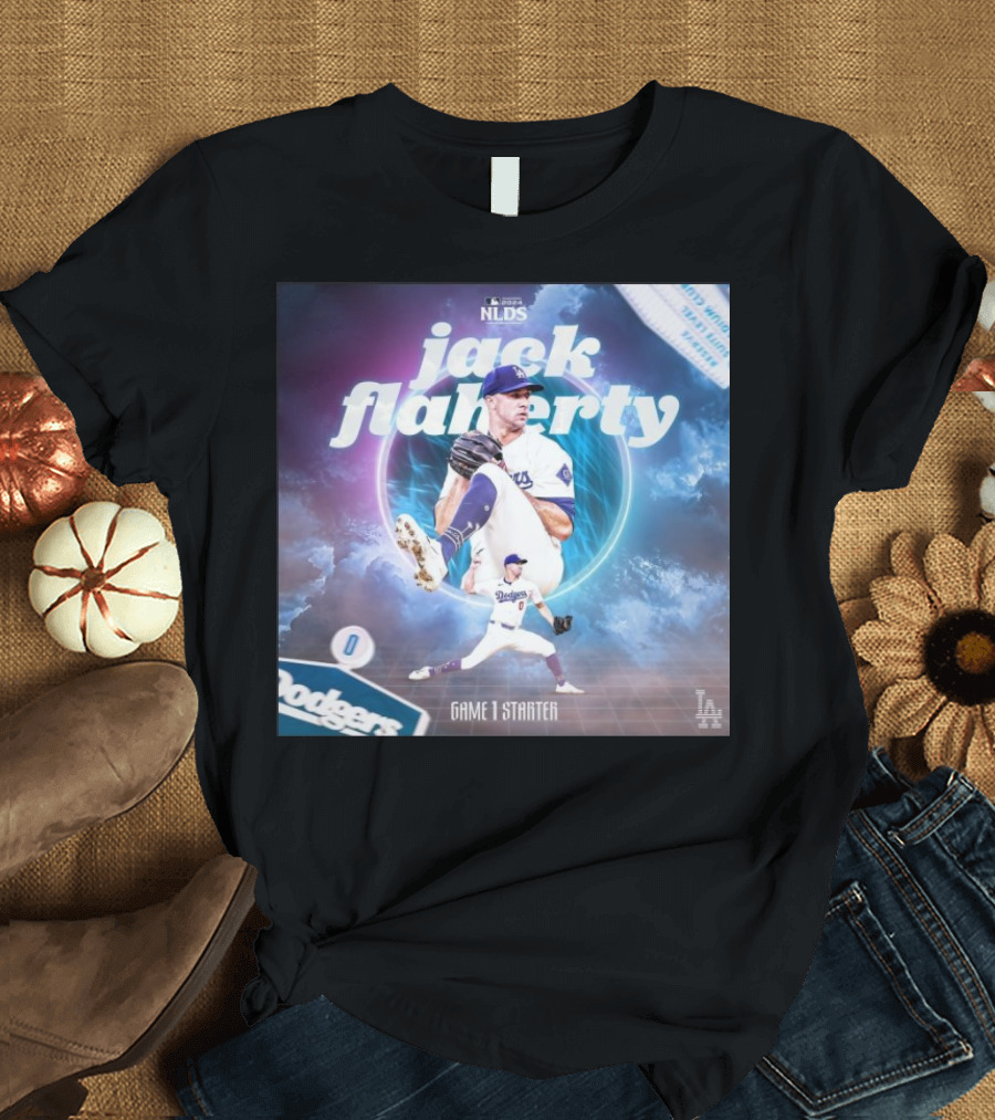 Los Angeles Dodgers Jack Flaherty 2024 MLB NLDS Game 1 Starter T-Shirt