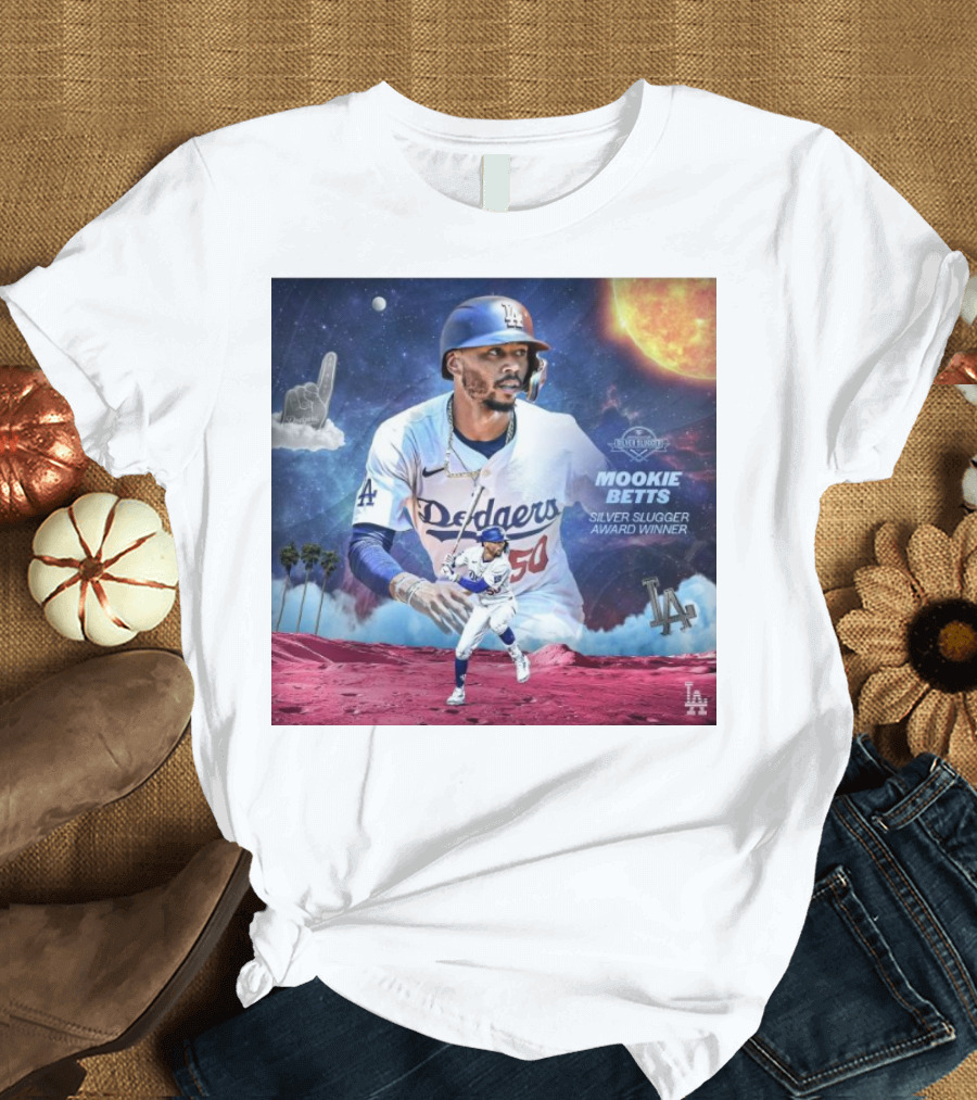 Mookie Betts Dodgers MLB Silver Slugger Winner Los Angeles T-Shirt