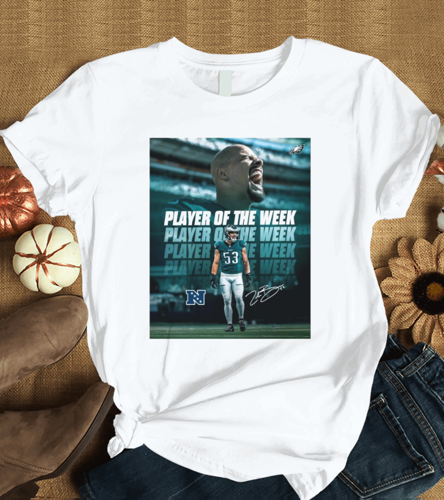 Player Of The Week Philadelphia Eagles NFC Signature T-Shirt