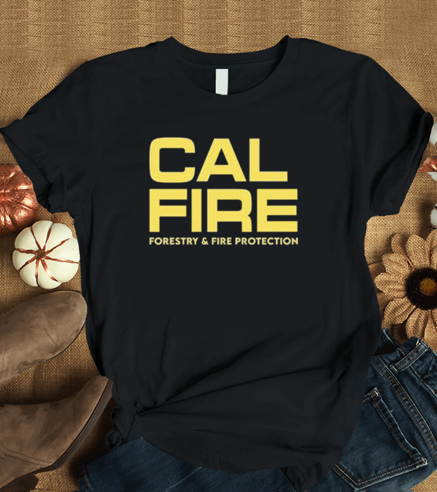 Jared Padalecki Wearing Cal Fire Forestry and Fire Protection T-Shirt