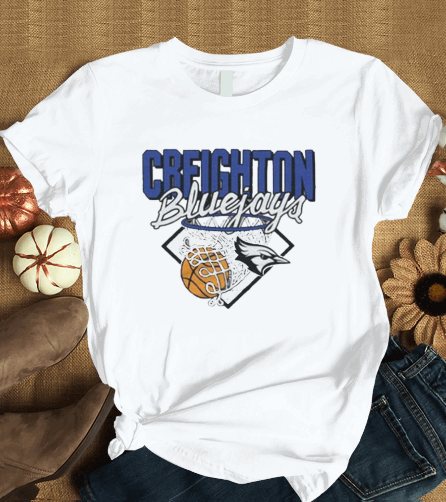 Creighton Bluejays Basketball Nothing But Net T-Shirt