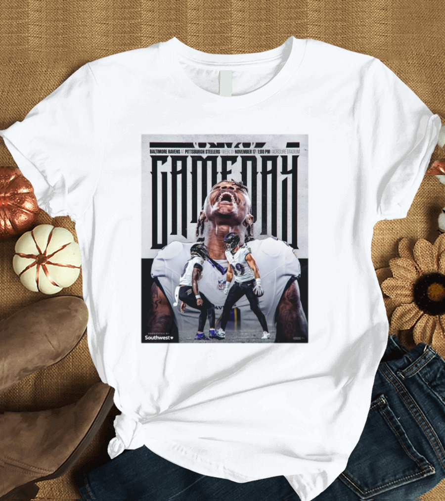 Baltimore Ravens at Pittsburgh Steelers Gameday Week 11 November 17 Acrisure Stadium 1:00 PM T-Shirt