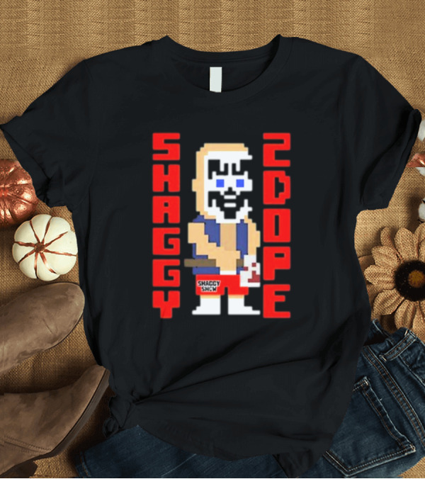T-Shirt: Shaggy 2 Dope Retro Pixel Art from The Shaggy Show Video-game T-Shirt Shaggy 2 Dope Retro Pixel Art from The Shaggy Show Video-game T-Shirt