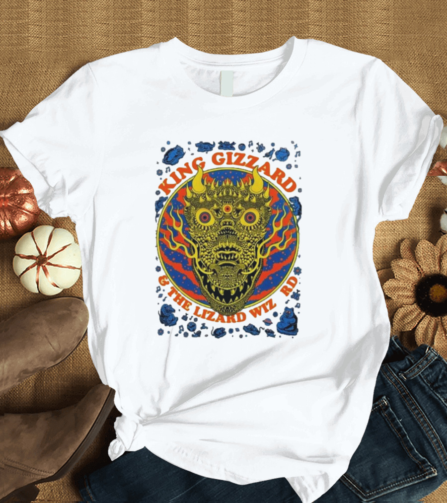 King Gizzard and The Lizard Wizard Psychedelic Monster Art Fox Theatre Atlanta November 19 T-Shirt