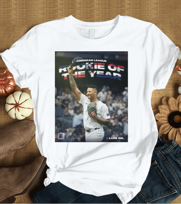 T-Shirt: Luis Gil American League Rookie of the Year New York Yankees MLB T-Shirt Luis Gil American League Rookie of the Year New York Yankees MLB T-Shirt