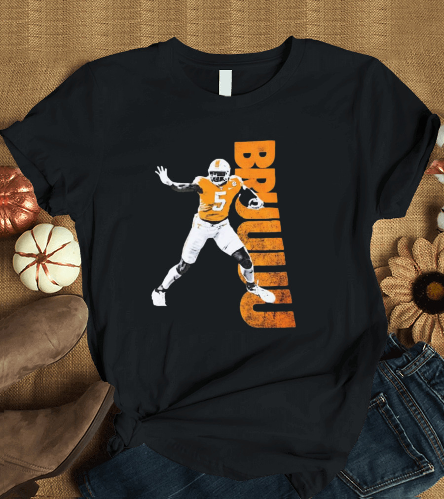 Bruuuu Tennessee Vols 5 Bru Mccoy NCAA Football Iconic T-Shirt