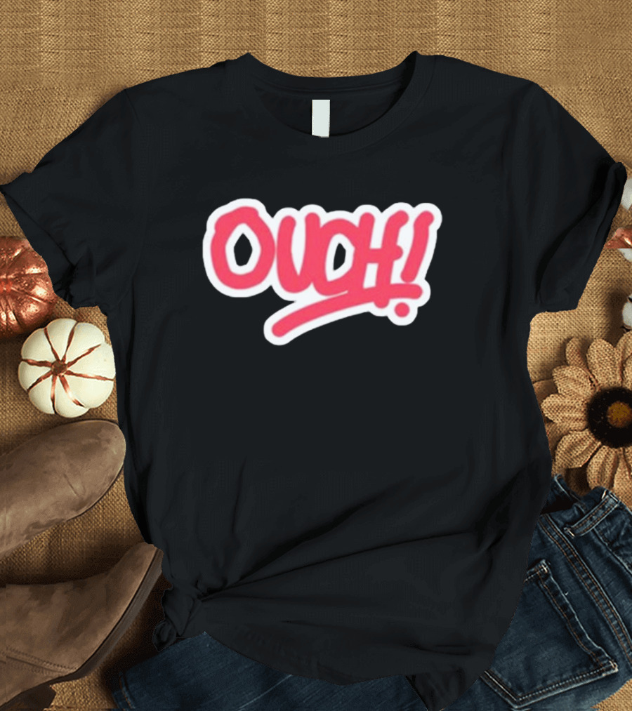 Matt Watson Ouch Red Text 90s T-Shirt