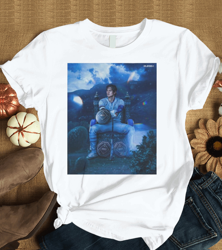 Shohei Ohtani MVP ’24 National League Los Angeles Dodgers Throne Fantasy T-Shirt