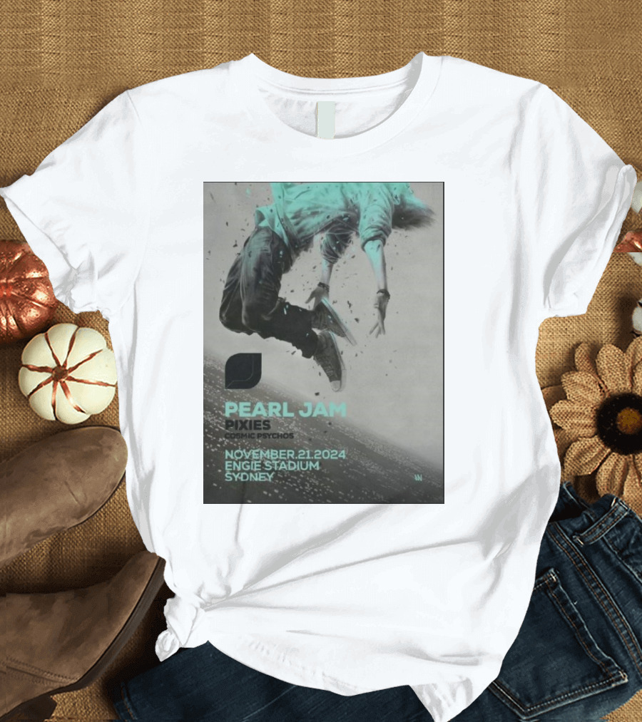 Pearl Jam Pixies Cosmic Psychos Engie Stadium Sydney November 21 T-Shirt