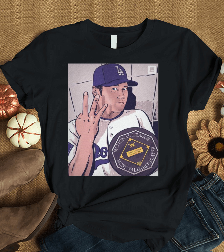 Shohei Ohtani LA Dodgers 2024 National League Most Valuable Player Wins Third MVP Award T-Shirt