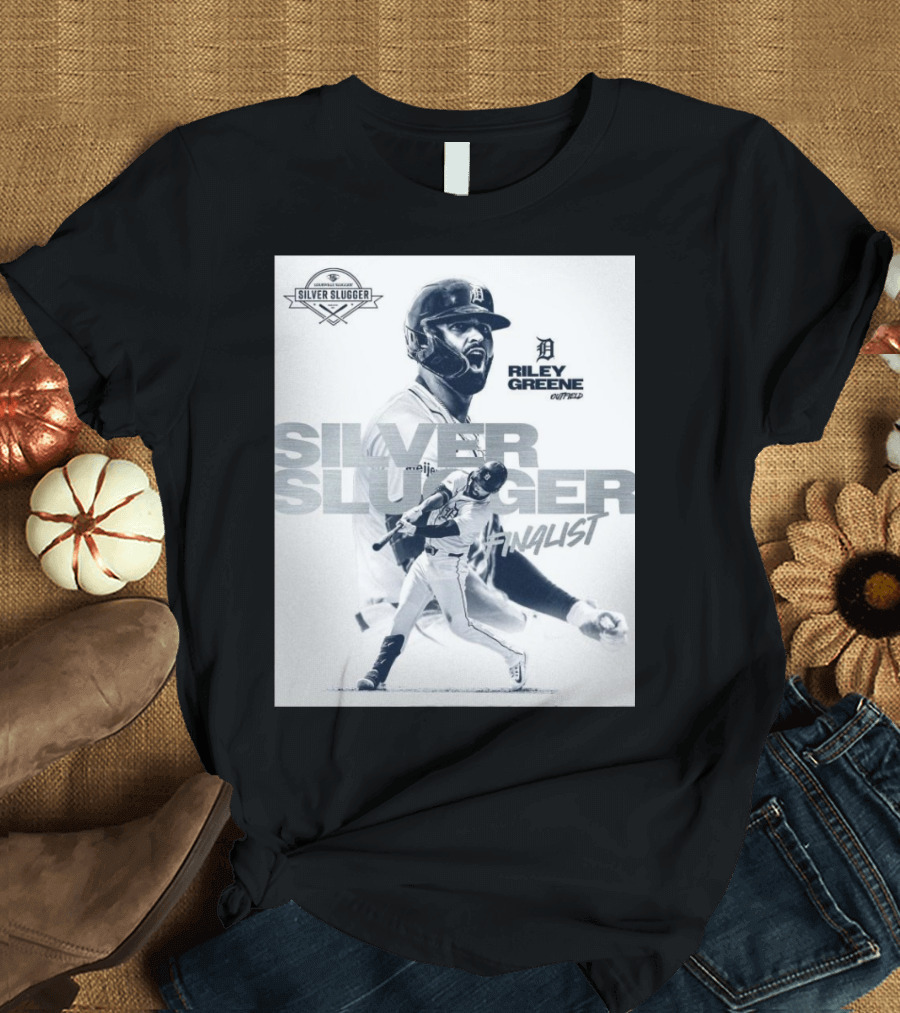 Riley Greene Detroit Tigers Silver Slugger Award Finalist Outfield MLB Louisville Slugger T-Shirt
