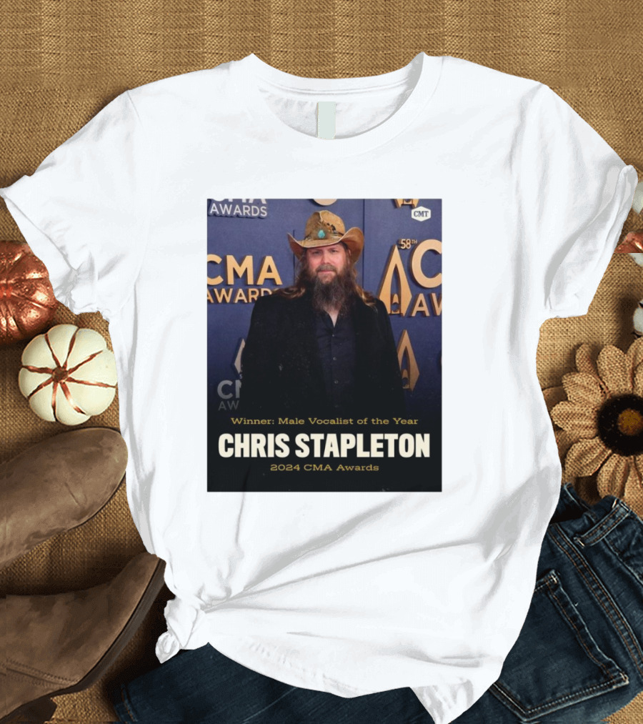 Chris Stapleton Winner Male Vocalist of the Year 2024 CMA Awards T-Shirt