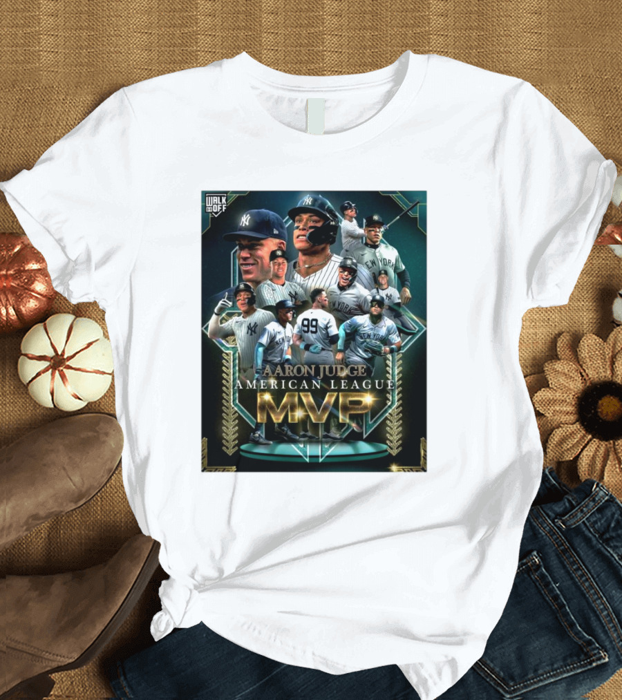New York Yankees Aaron Judge American League MVP Walk Off T-Shirt