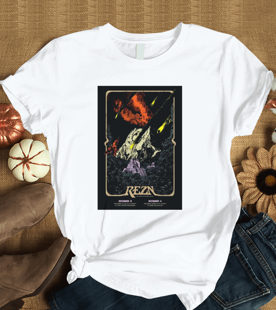REZN Chicago Live at The Empty Bottle December 13-14 2024 Tour with BELLHEAD, Neurons, Zilched, and more T-Shirt