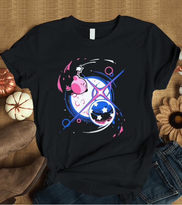 T-Shirt: Kirby Oyasumi Cosmic Dream Adventure T-Shirt Kirby Oyasumi Cosmic Dream Adventure T-Shirt