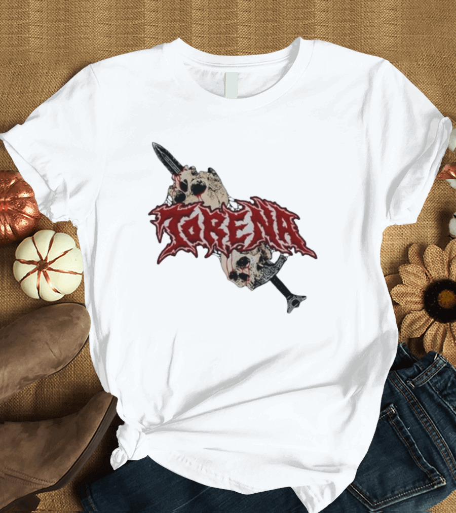 Torena Sword Piercing Skulls T-Shirt