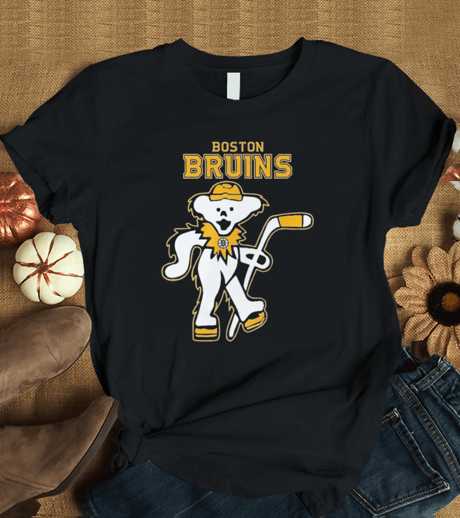 Boston Bruins Grateful Dead Dancing Bear T-Shirt