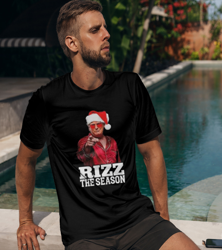 Rizz The Season Santa Christmas Pajama T-Shirt