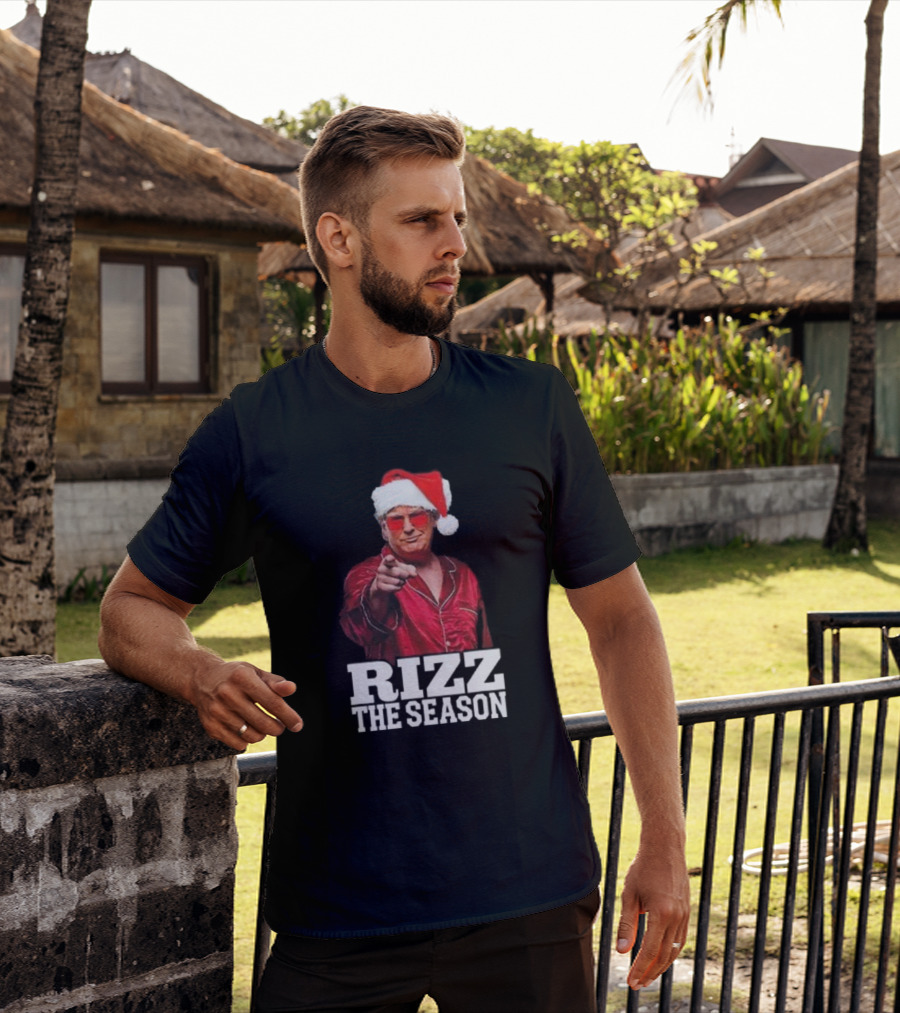 Rizz The Season Santa Christmas Pajama T-Shirt