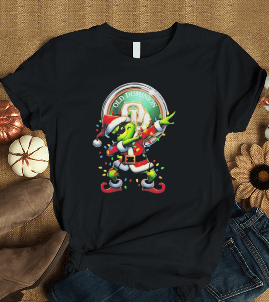 Old Dominion Freight Line Santa Grinch Dabbing Christmas T-Shirt