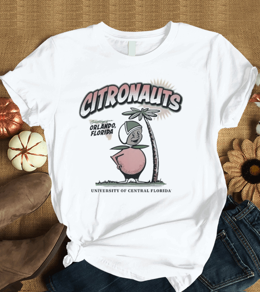 UCF FTU Citronauts University Of Central Florida Orlando Florida Vintage Heavyweight T-Shirt