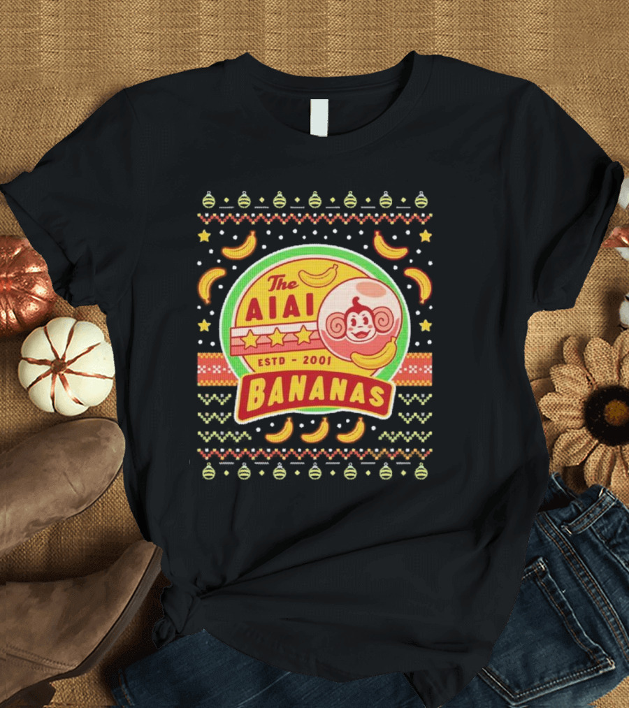 The Aiai Bananas ESTD 2001 Festive T-Shirt