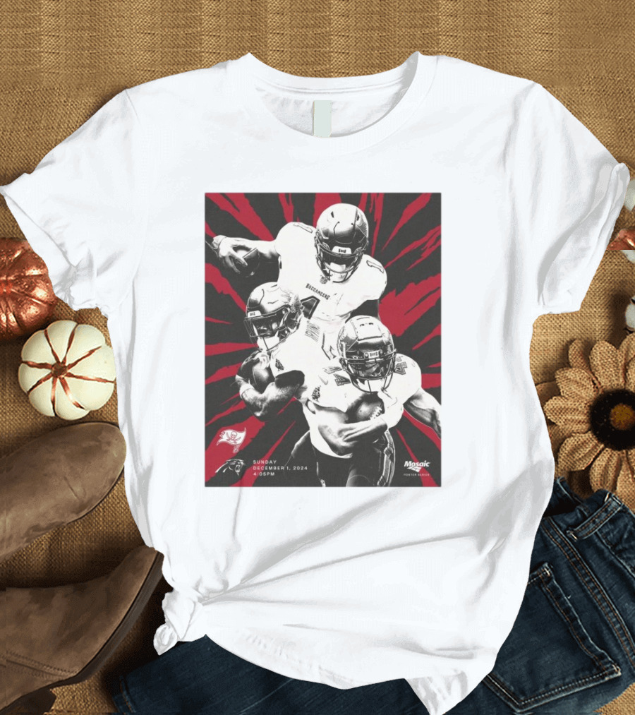 Tampa Bay Buccaneers Vs Carolina Panthers Sunday December 1 2024 4:05PM Mosaic T-Shirt