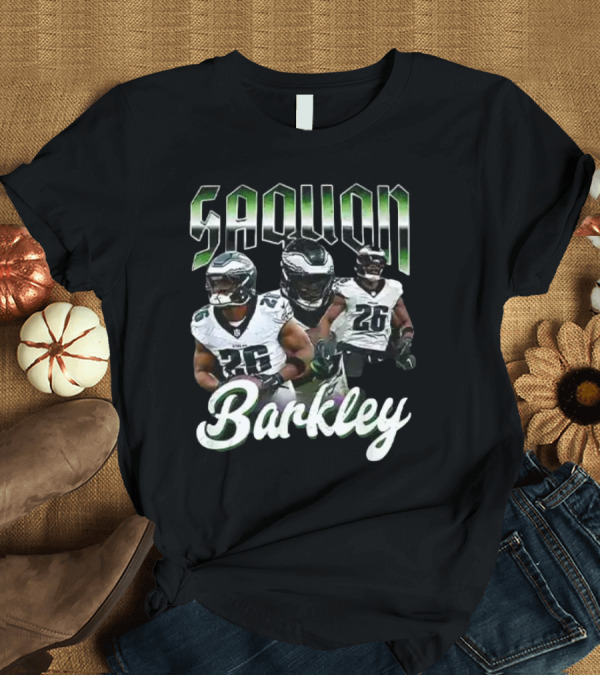 T-Shirt: Philadelphia Eagles Saquon Barkley NFL Football T-Shirt Philadelphia Eagles Saquon Barkley NFL Football T-Shirt