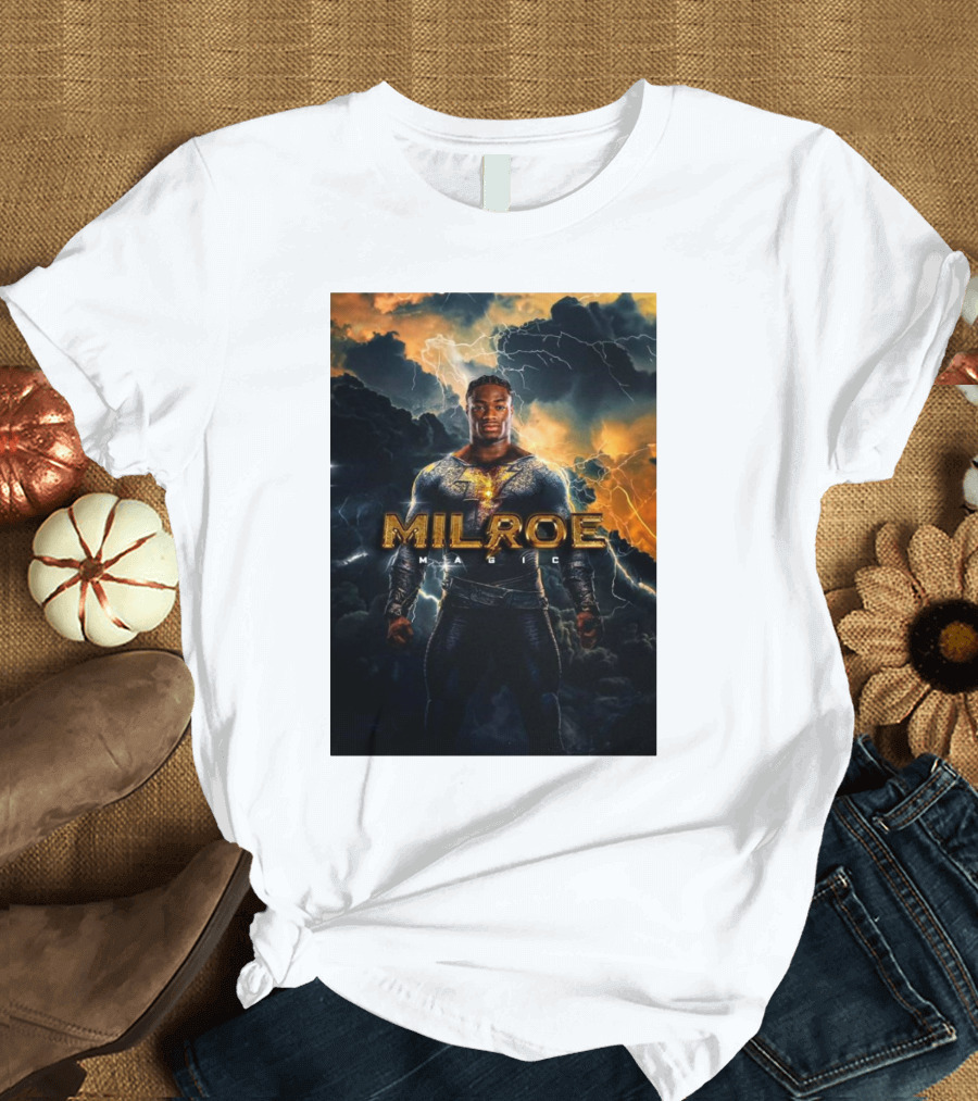 Milroe Magic Alabama Football Heroic Lightning Storm T-Shirt