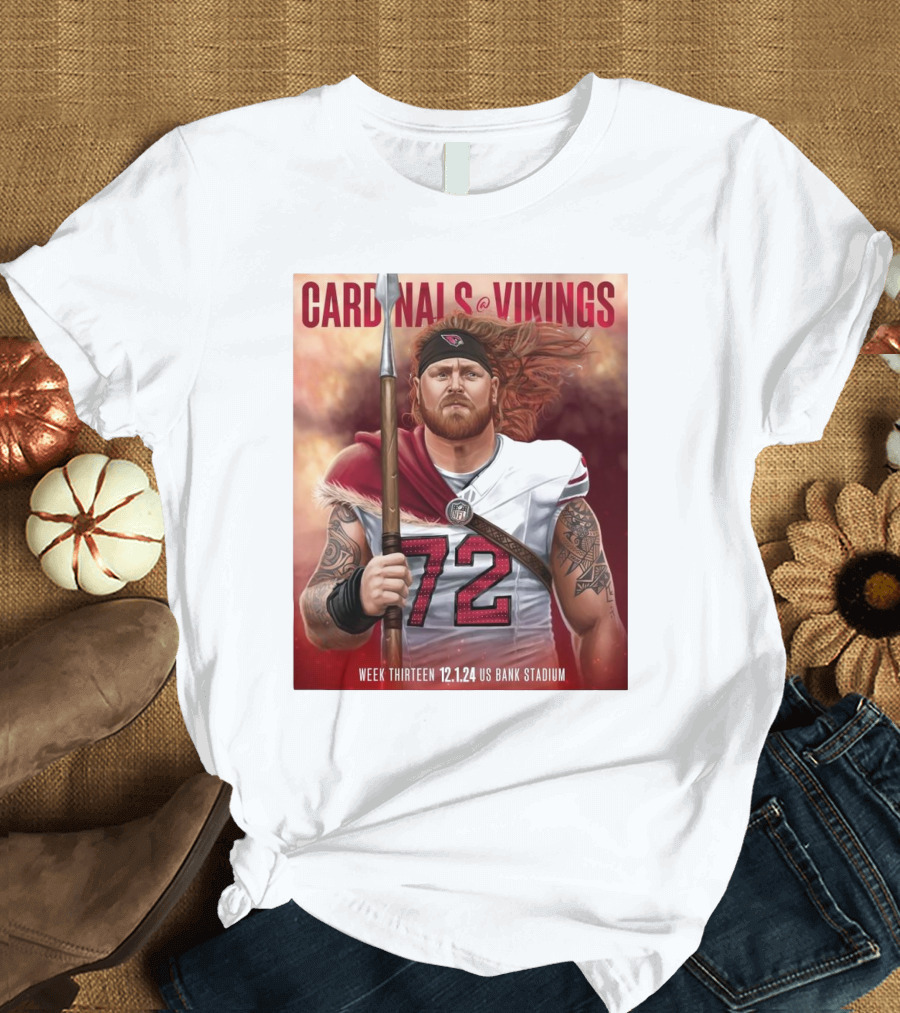 Cardinals at Vikings Week Thirteen 12.1.24 US Bank Stadium T-Shirt