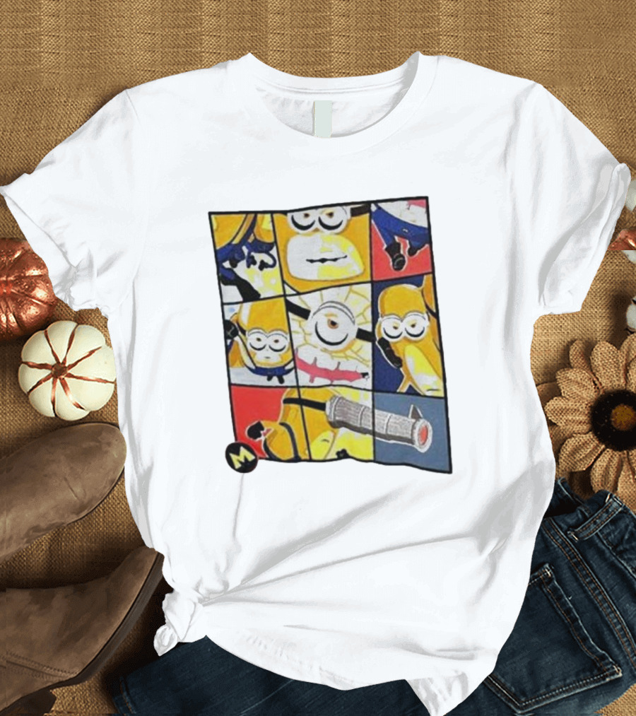 Despicable Me 4 Universal Studios Minion Comic Panel Essential Mega Minions T-Shirt