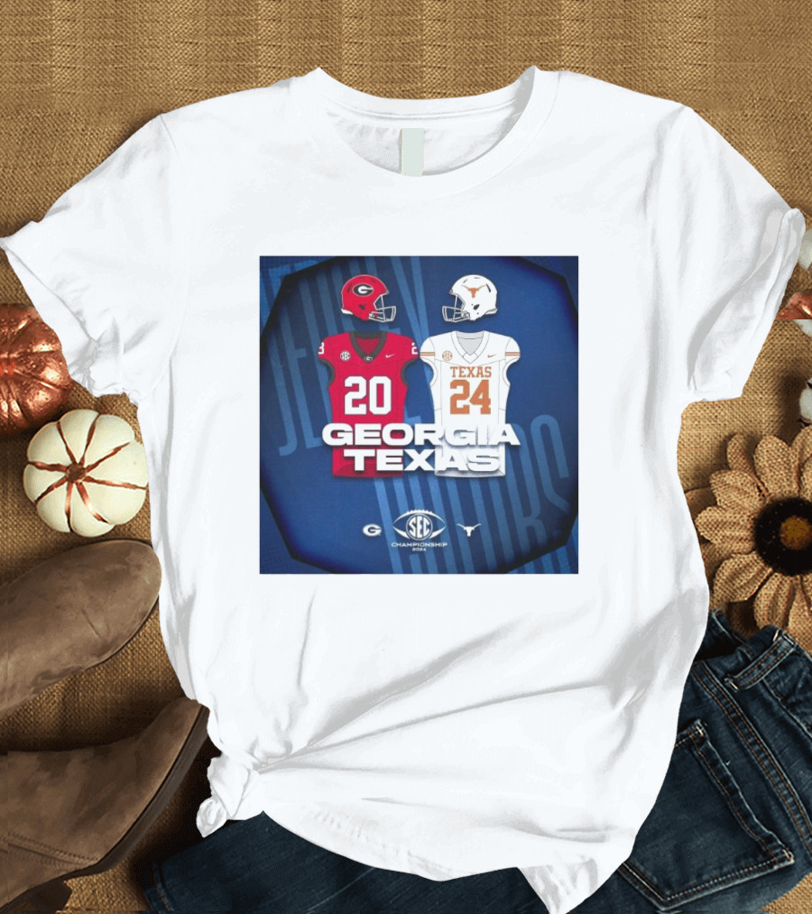 Georgia Bulldogs Vs Texas Longhorns SEC Championship T-Shirt