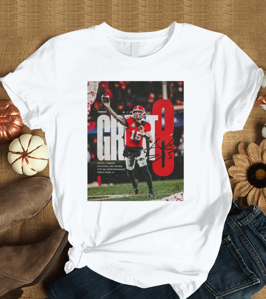 Georgia Bulldogs Carson Beck Great 8 Davey O'Brien National QB Award Top Performances Week 14 T-Shirt
