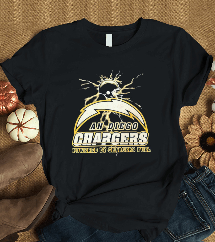 San Diego Chargers Powered by Chargers Fuel Vintage T-Shirt