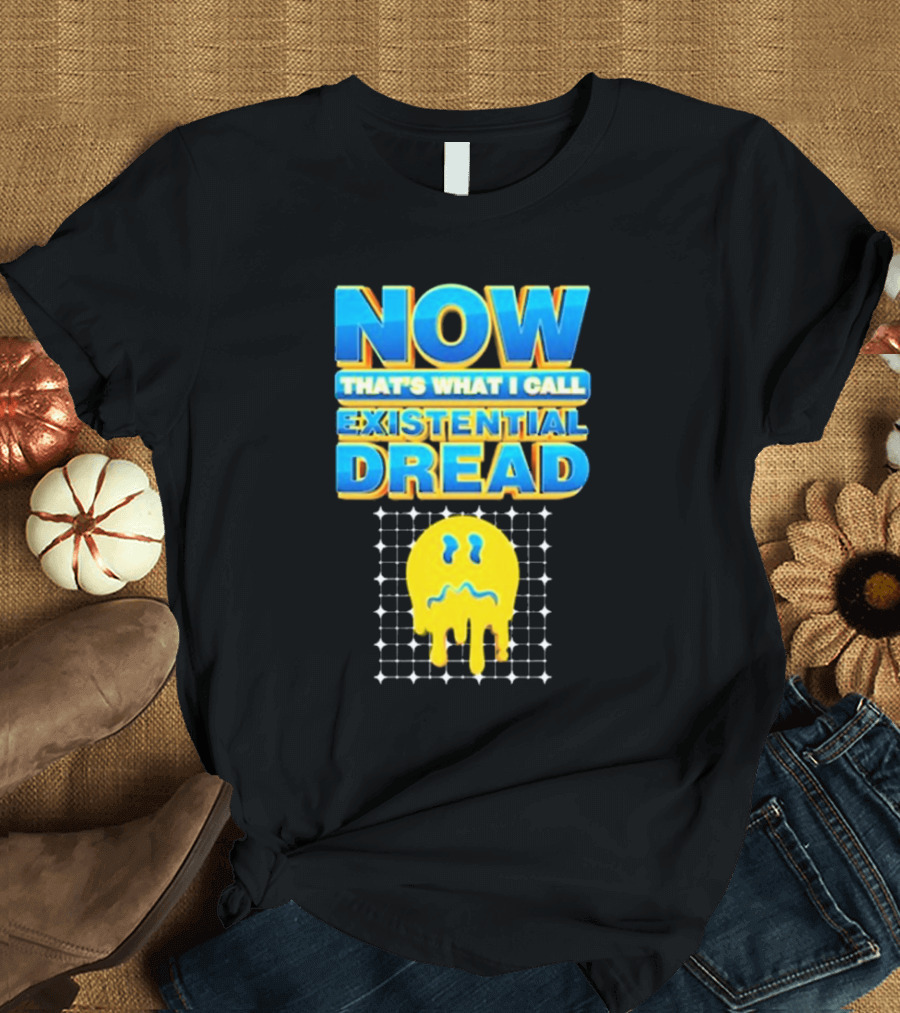 NOW That’s What I Call Existential Dread Melting Emoji Grid T-Shirt