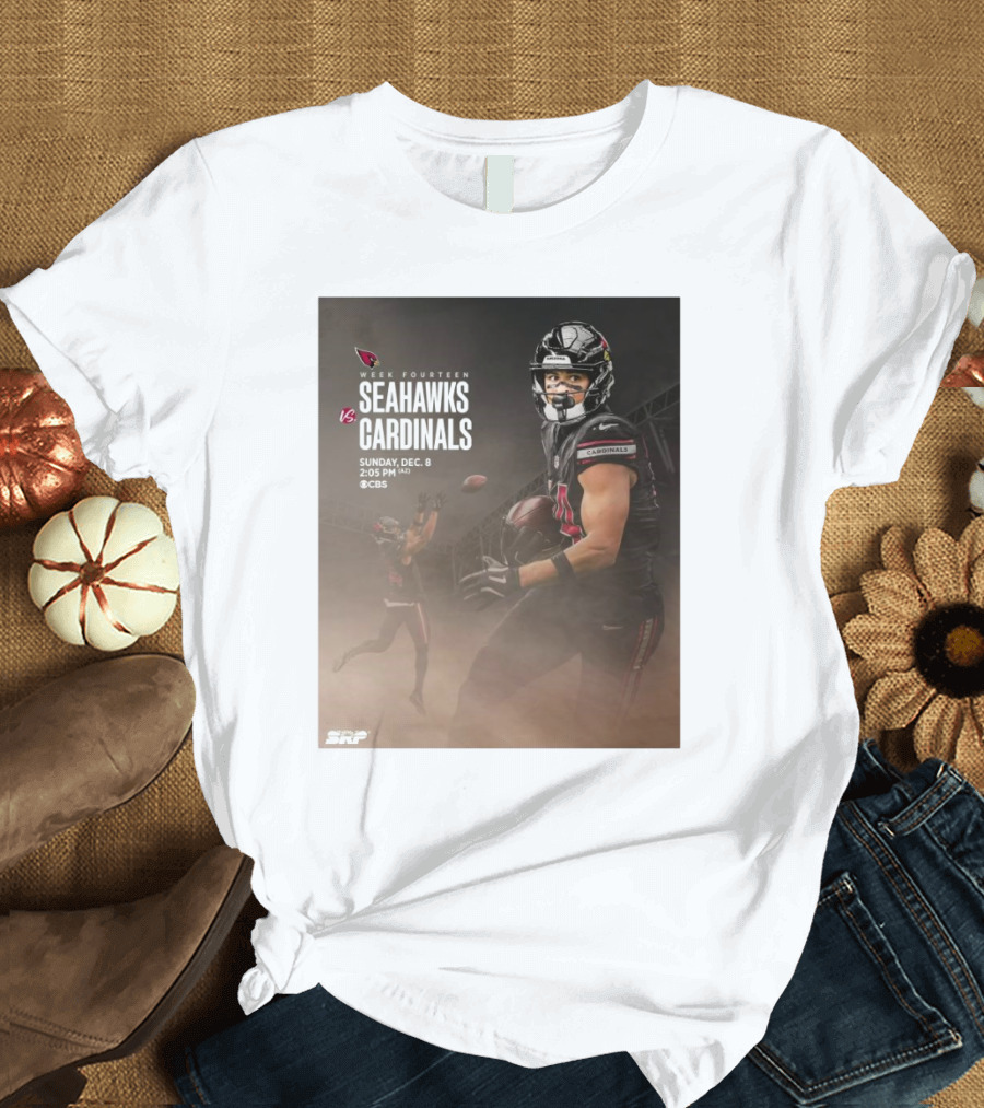 Week Fourteen Seahawks Vs Cardinals Sunday Dec 8 CBS T-Shirt