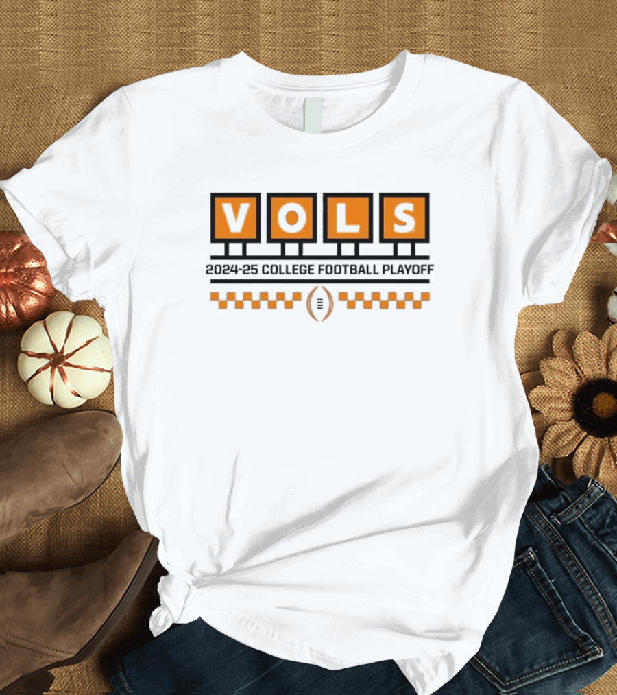 Tennessee Vols 2024-25 College Football Playoff Bold Stadium Letters T-Shirt