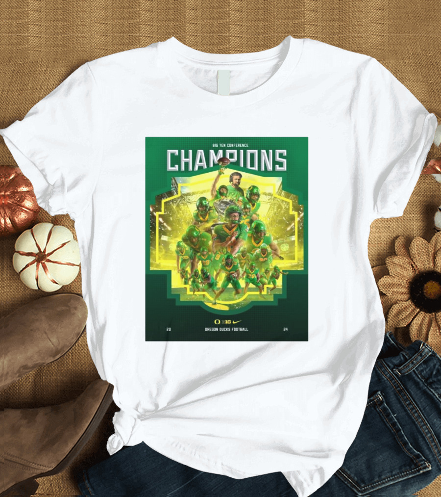 Oregon Ducks Football Big Ten Conference Champions T-Shirt