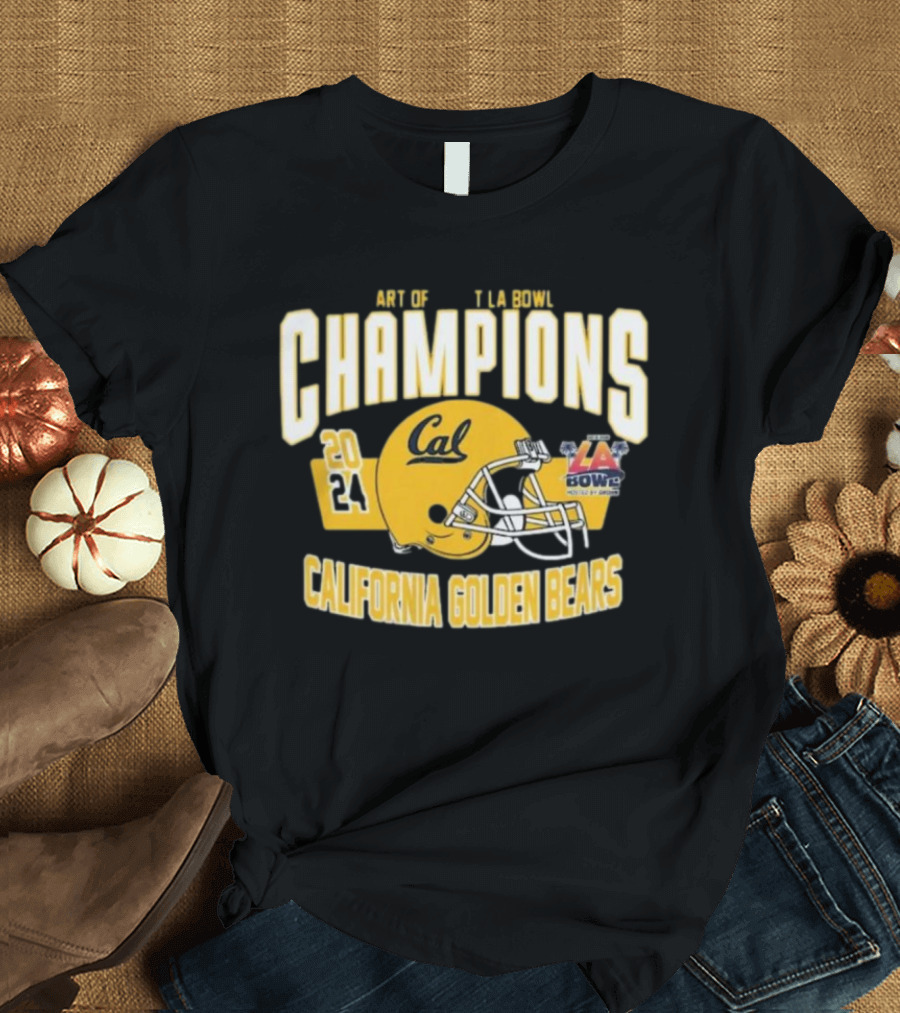 California Golden Bears 2024 LA Bowl Champions Helmet Art Of Sport T-Shirt