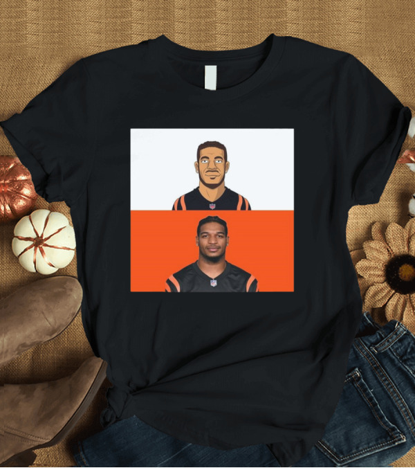 T-Shirt: Ja’Marr Chase Cincinnati Bengals The Simpsons NFL Themed Drawing T-Shirt Ja’Marr Chase Cincinnati Bengals The Simpsons NFL Themed Drawing T-Shirt