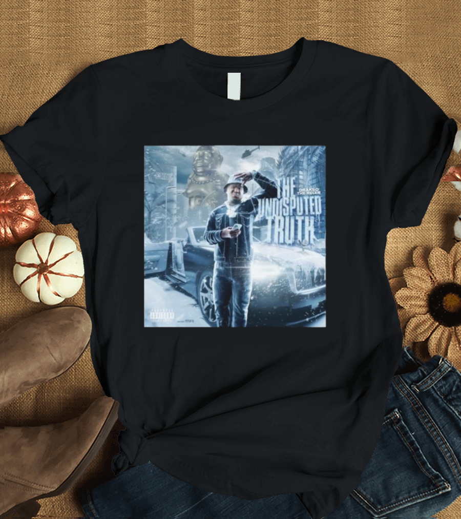 Drakeo The Ruler The Undisputed Truth Album Cover Snowy City Scene T-Shirt