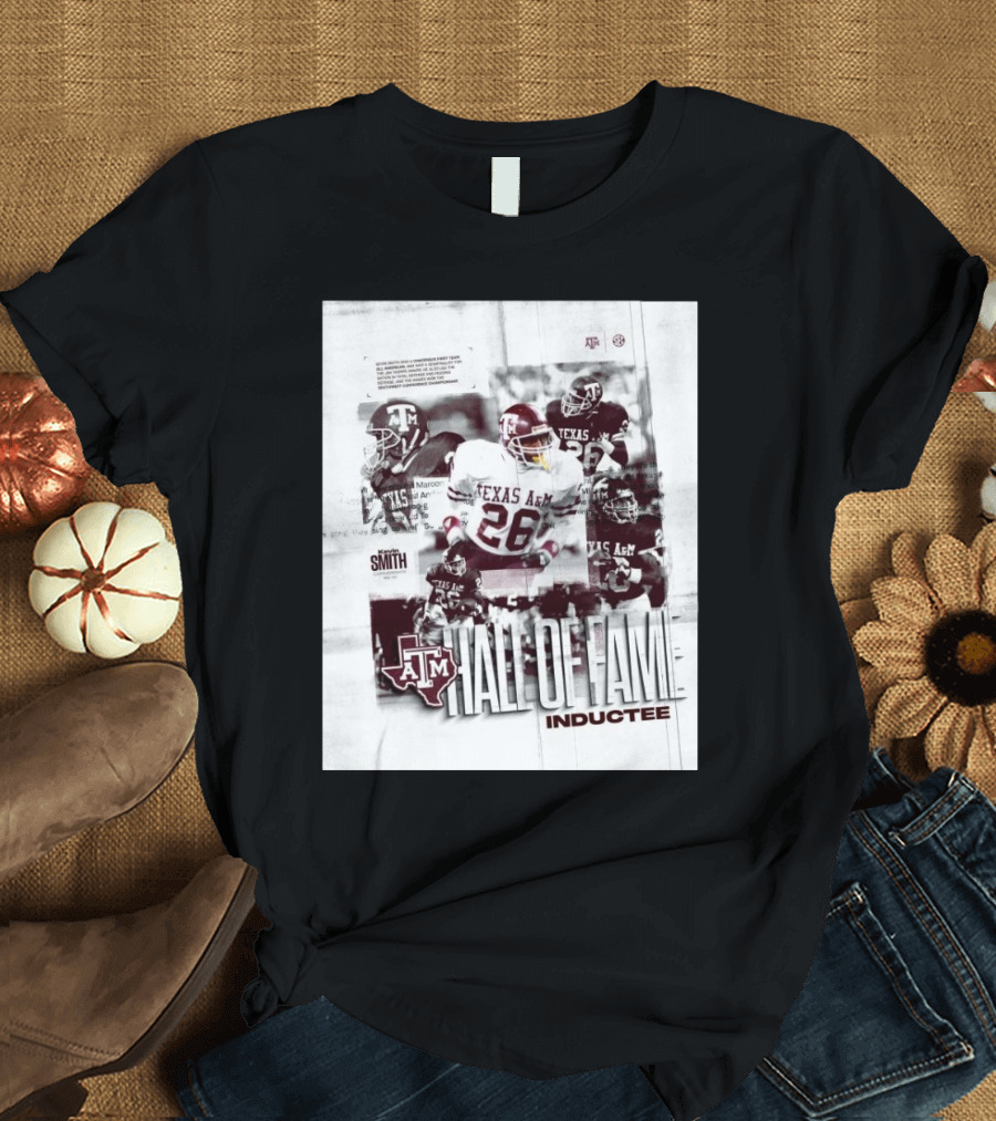 Texas A&M Aggies Kevin Smith Hall of Fame Inductee Legendary Achievement T-Shirt