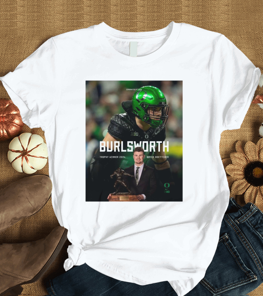 Congratulations Bryce Boettcher Burlsworth Trophy Winner Oregon Ducks T-Shirt