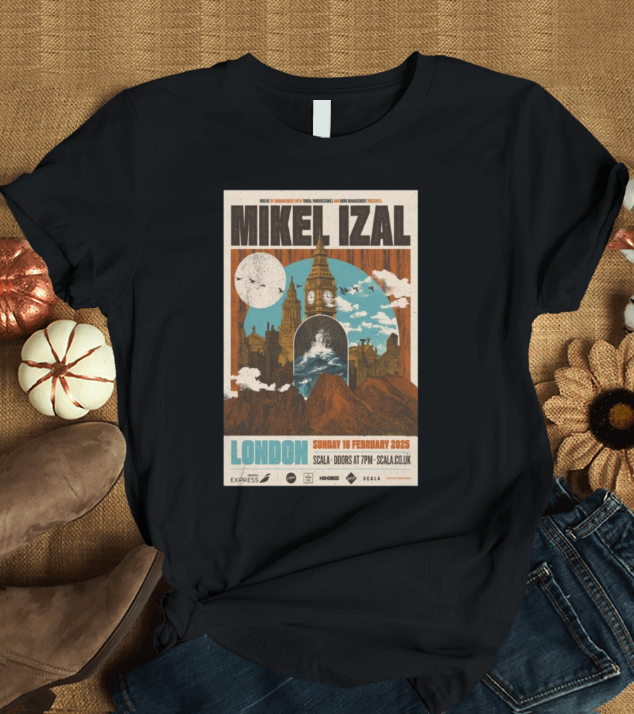 Mikel Izal London Scala February 16 2025 Tour T-Shirt