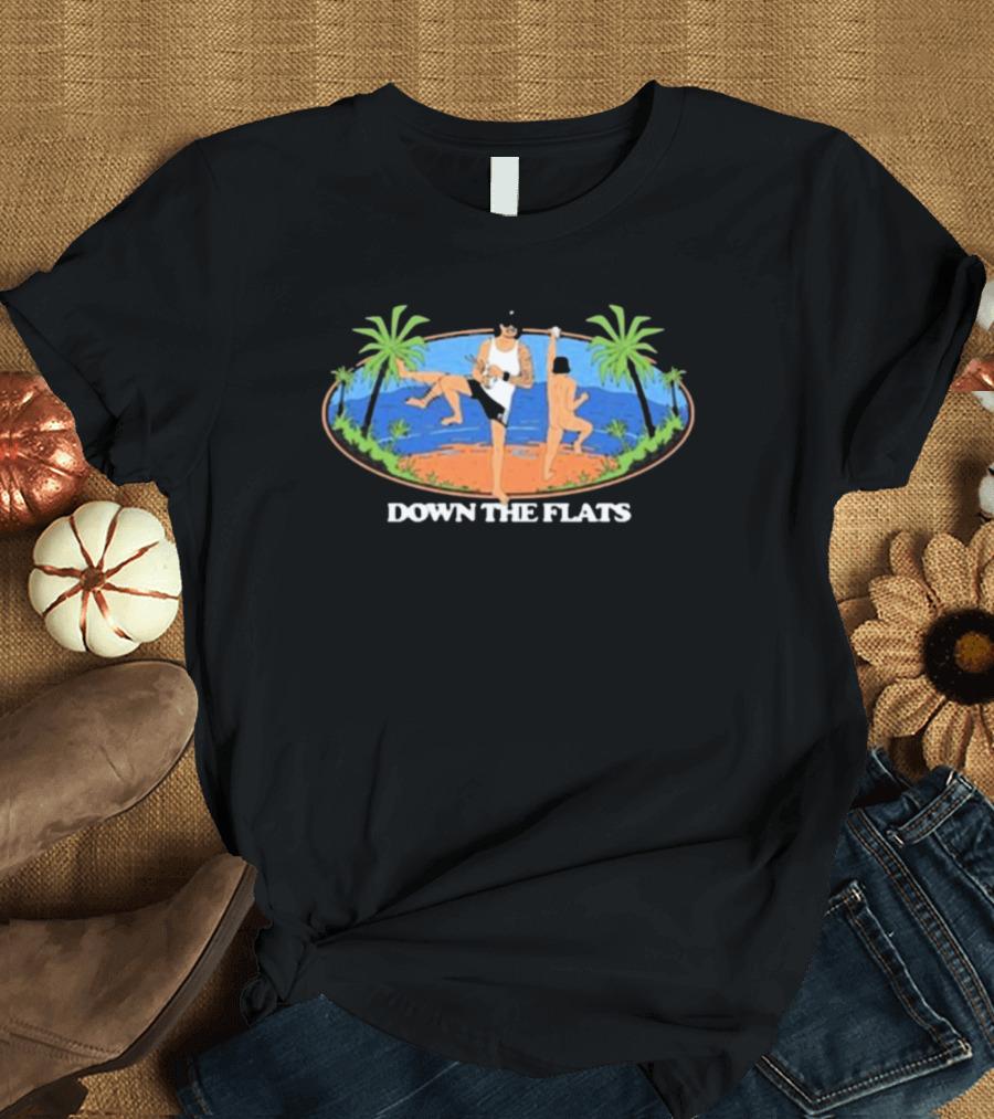 Down The Flats 2024 Alpha Blokes Tropical Adventure Scene T-Shirt